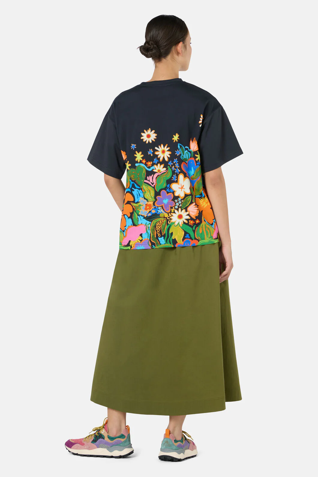 Midnight Garden Placement Oversized Tee - Image 4