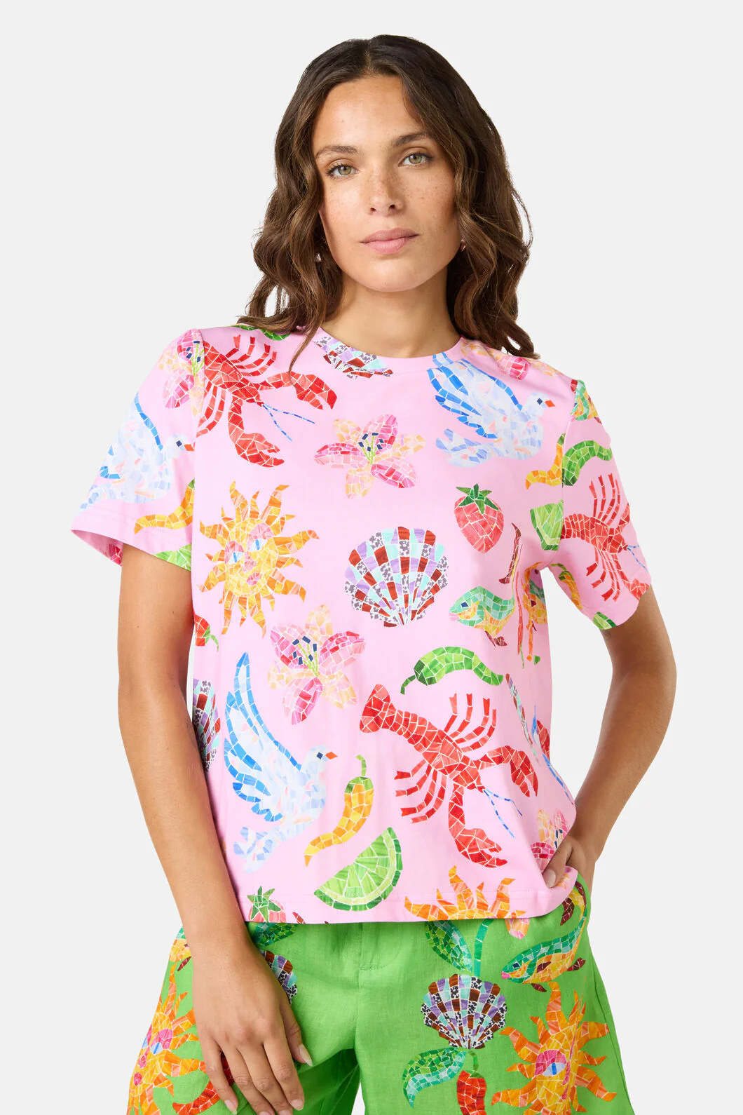 Mosaic Mile Print Classic Tee