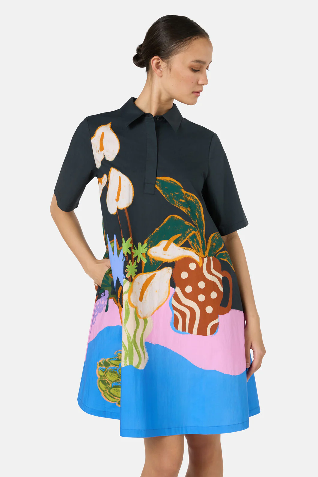Natural Form Shirt Dress