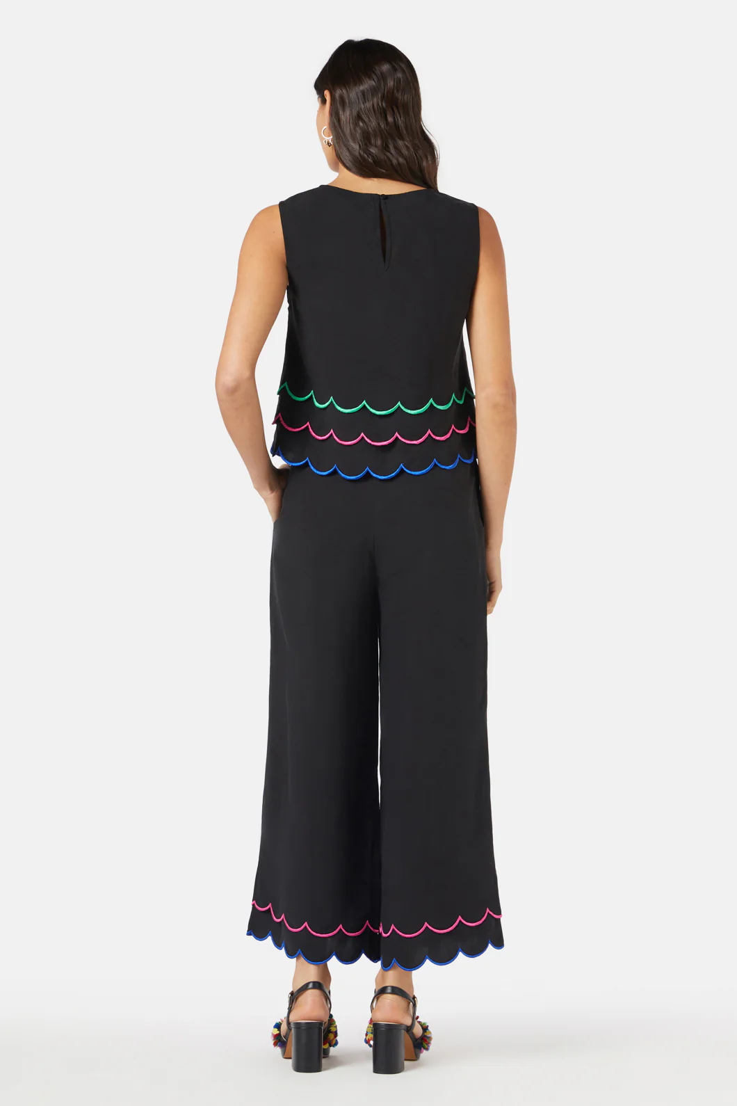 Neon Scallop Embroidered Tank - Image 5