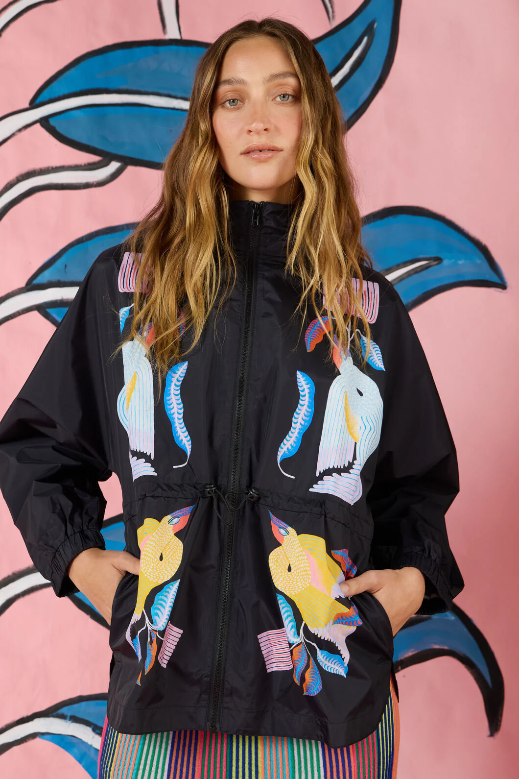 Past Lover Print Anorak