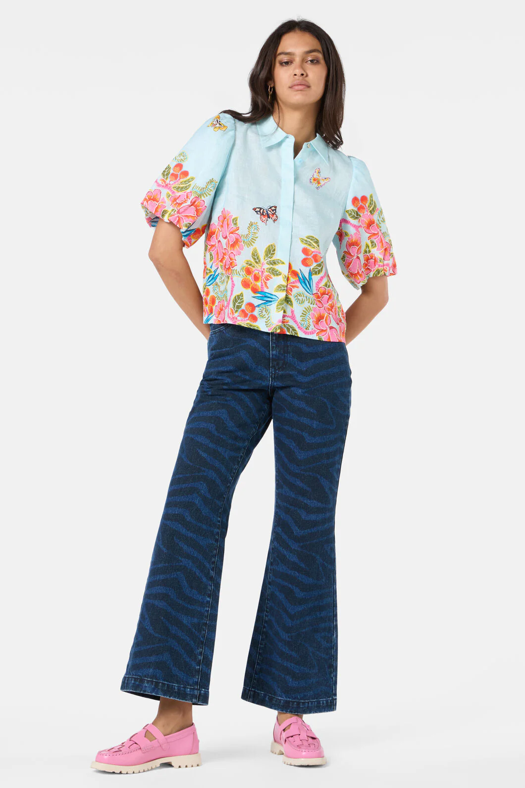 Plum Harvest Print Shirt - Image 2