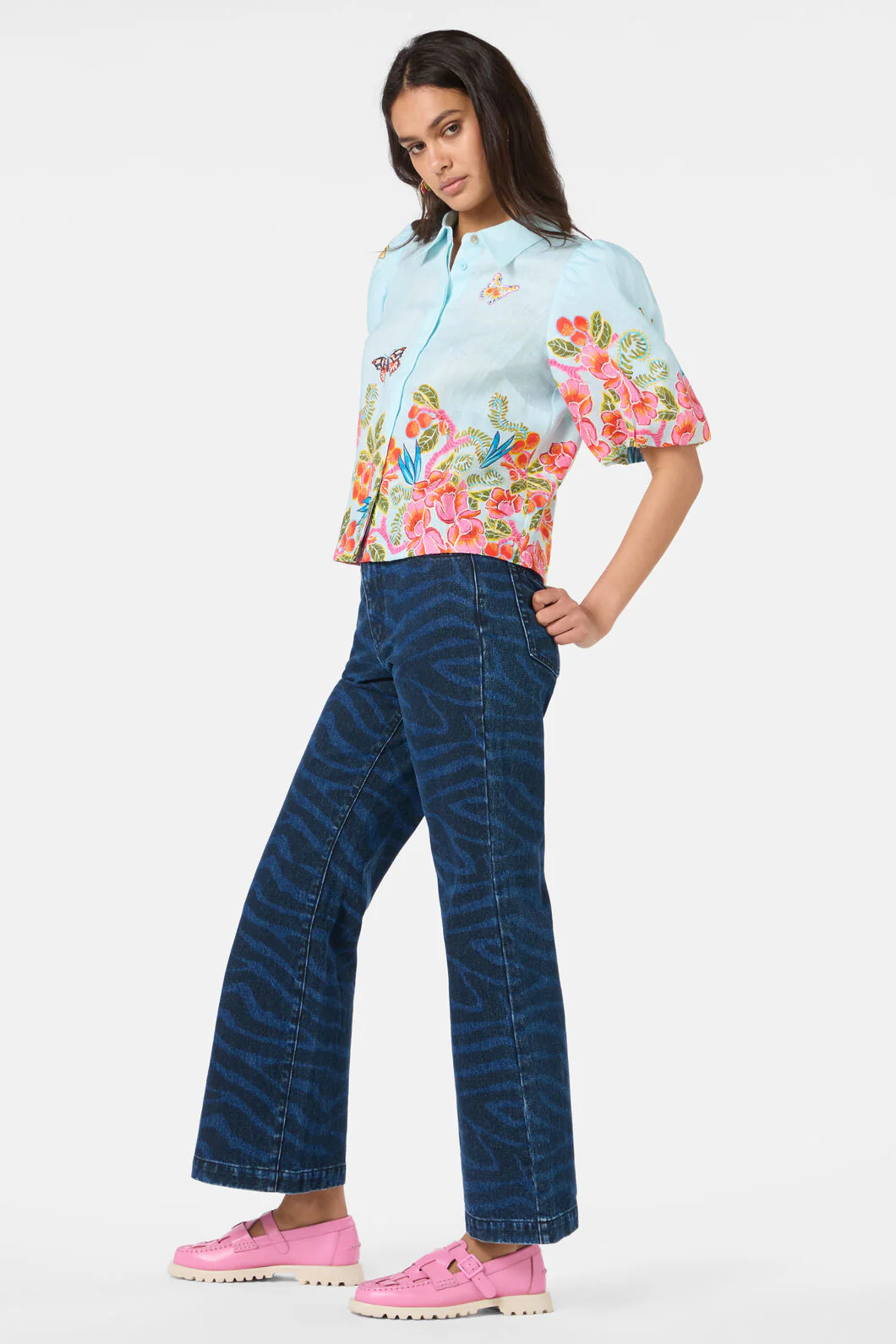 Plum Harvest Print Shirt - Image 3