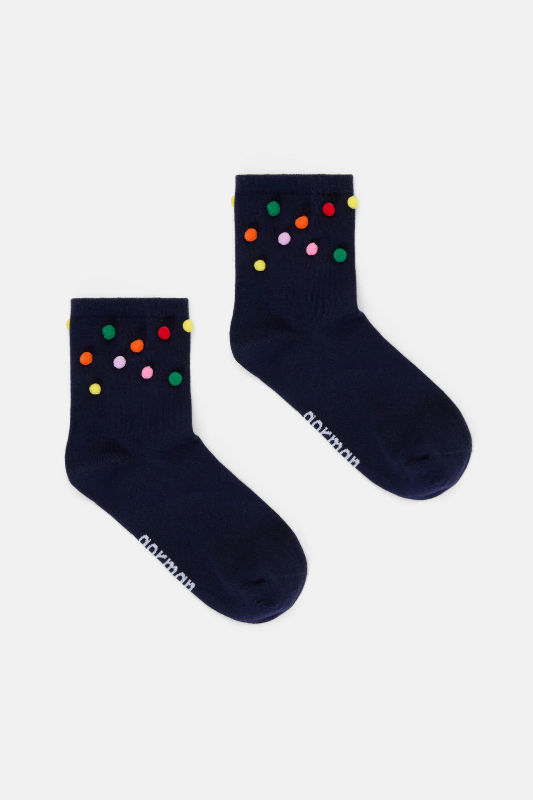 Pom Pom Navy Sock