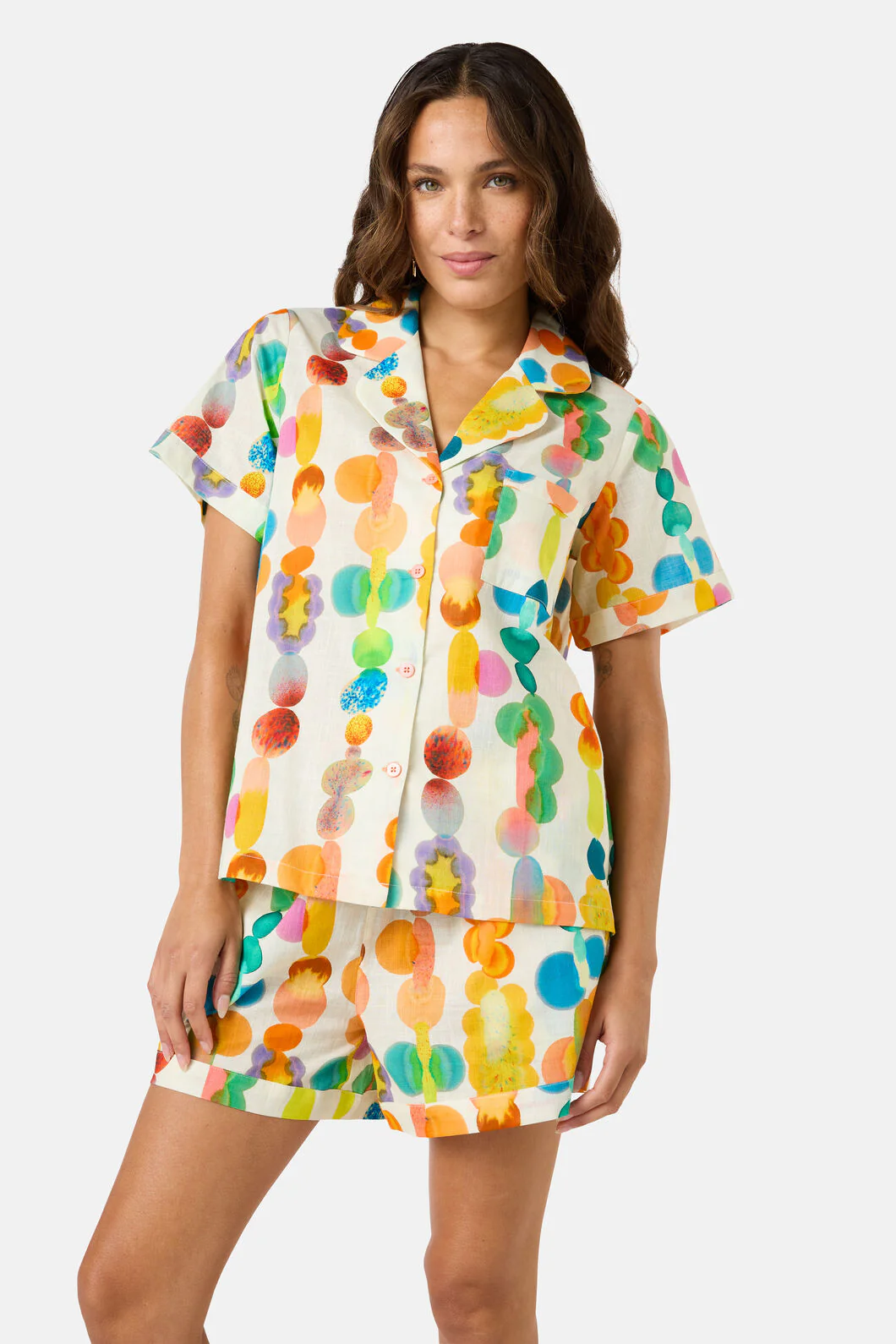 Rainbow Drops Pj Shorts Set - Image 2