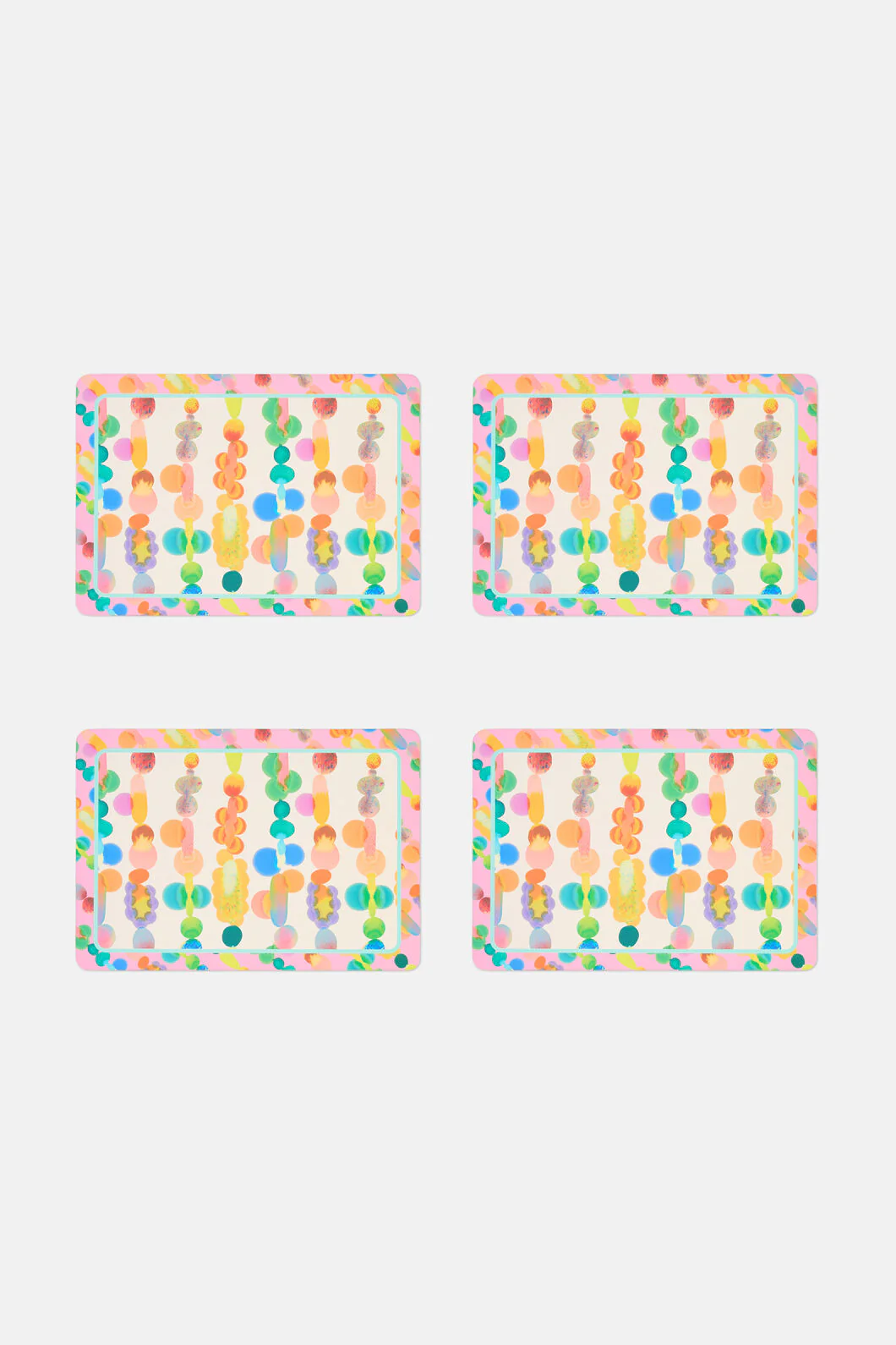 Rainbow Drops Placemat Set - Image 2