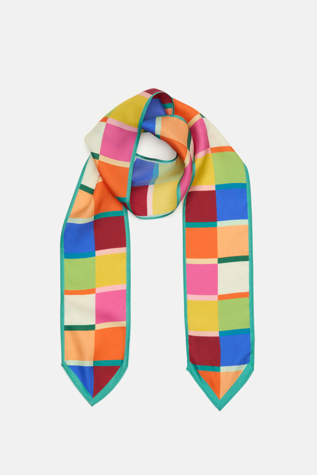 Rhapsody Check Silk Scarf