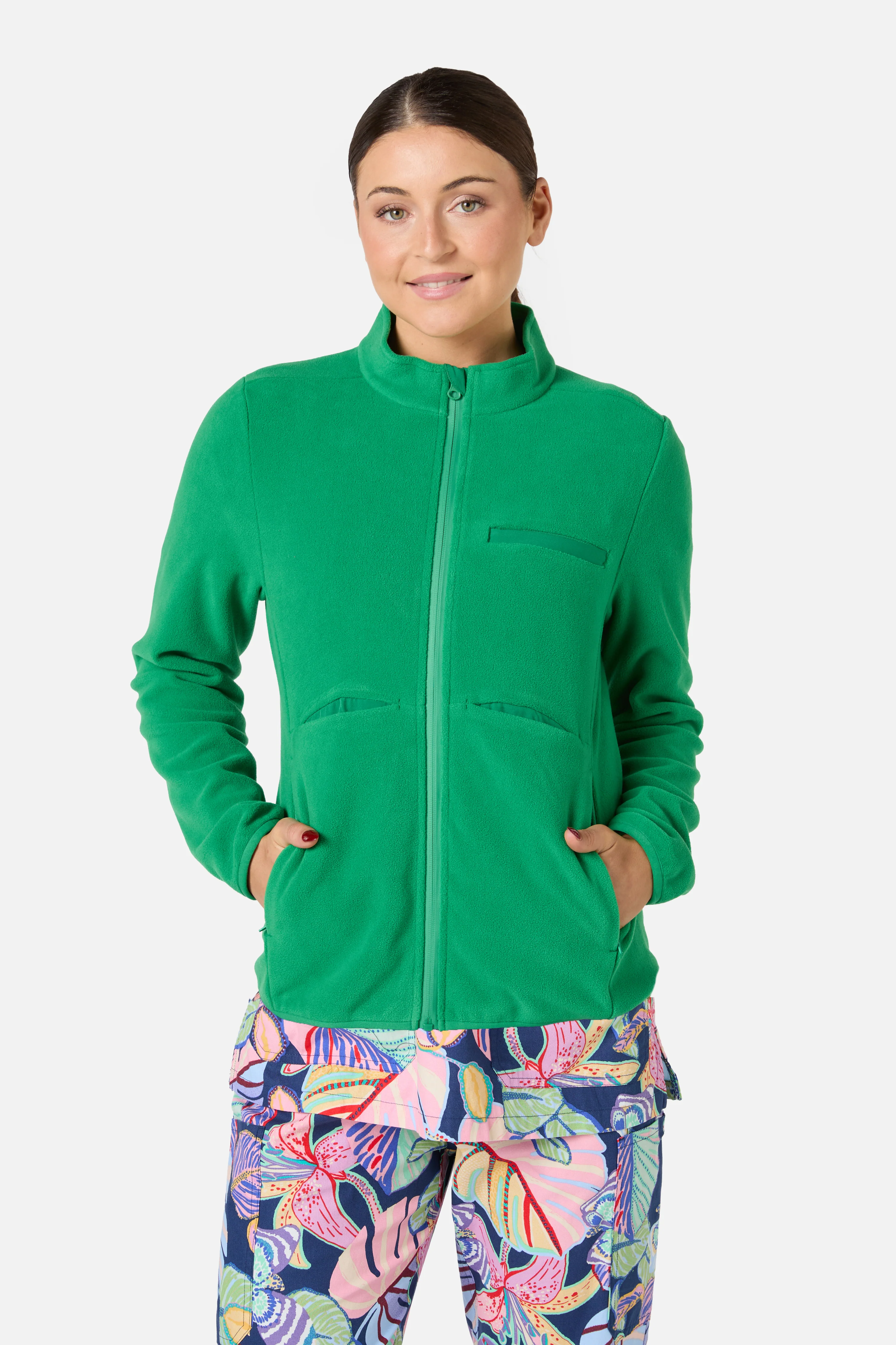 Scrubs Green Micro Polar Fleece Jkt