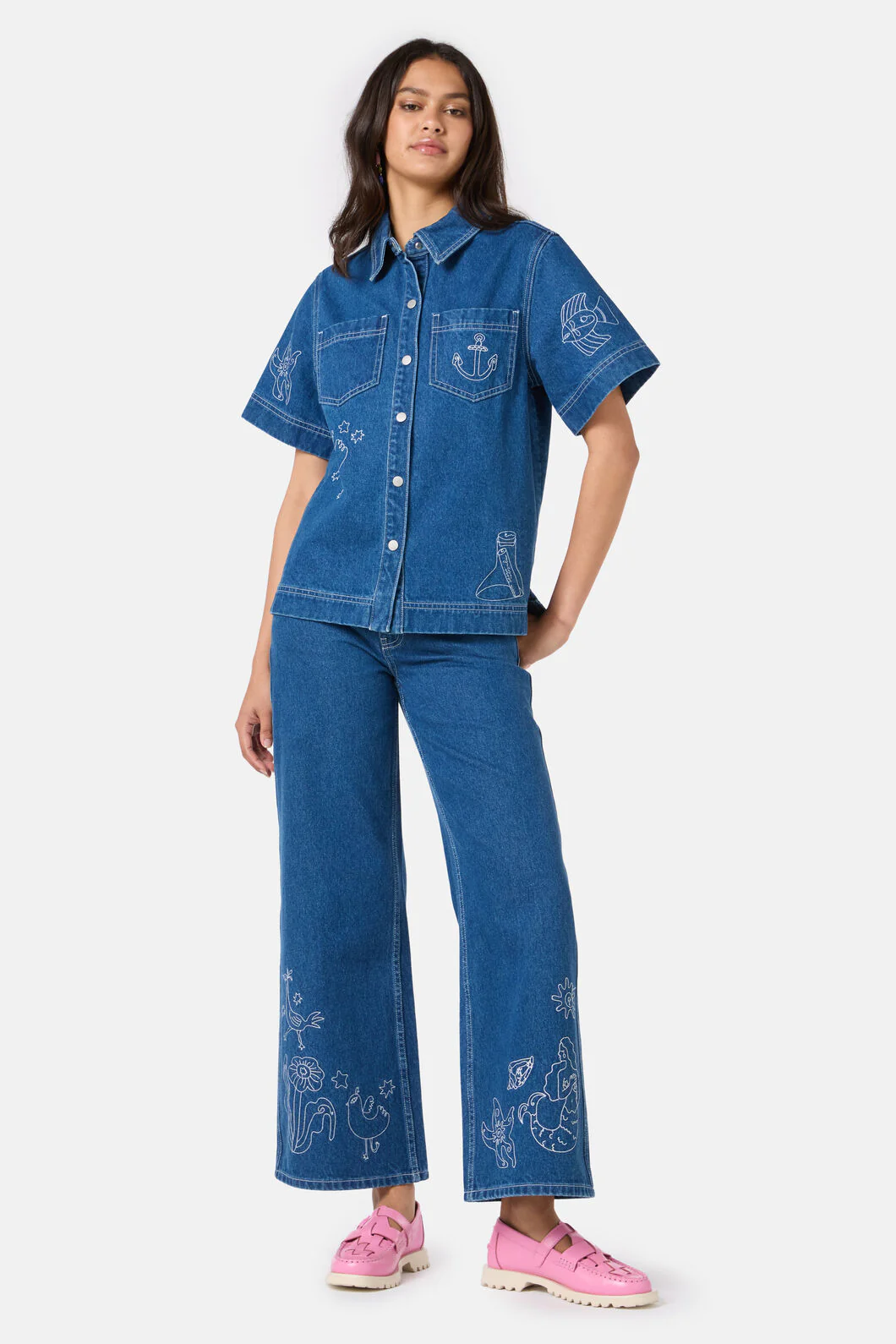 Sirena Denim Shirt - Image 2