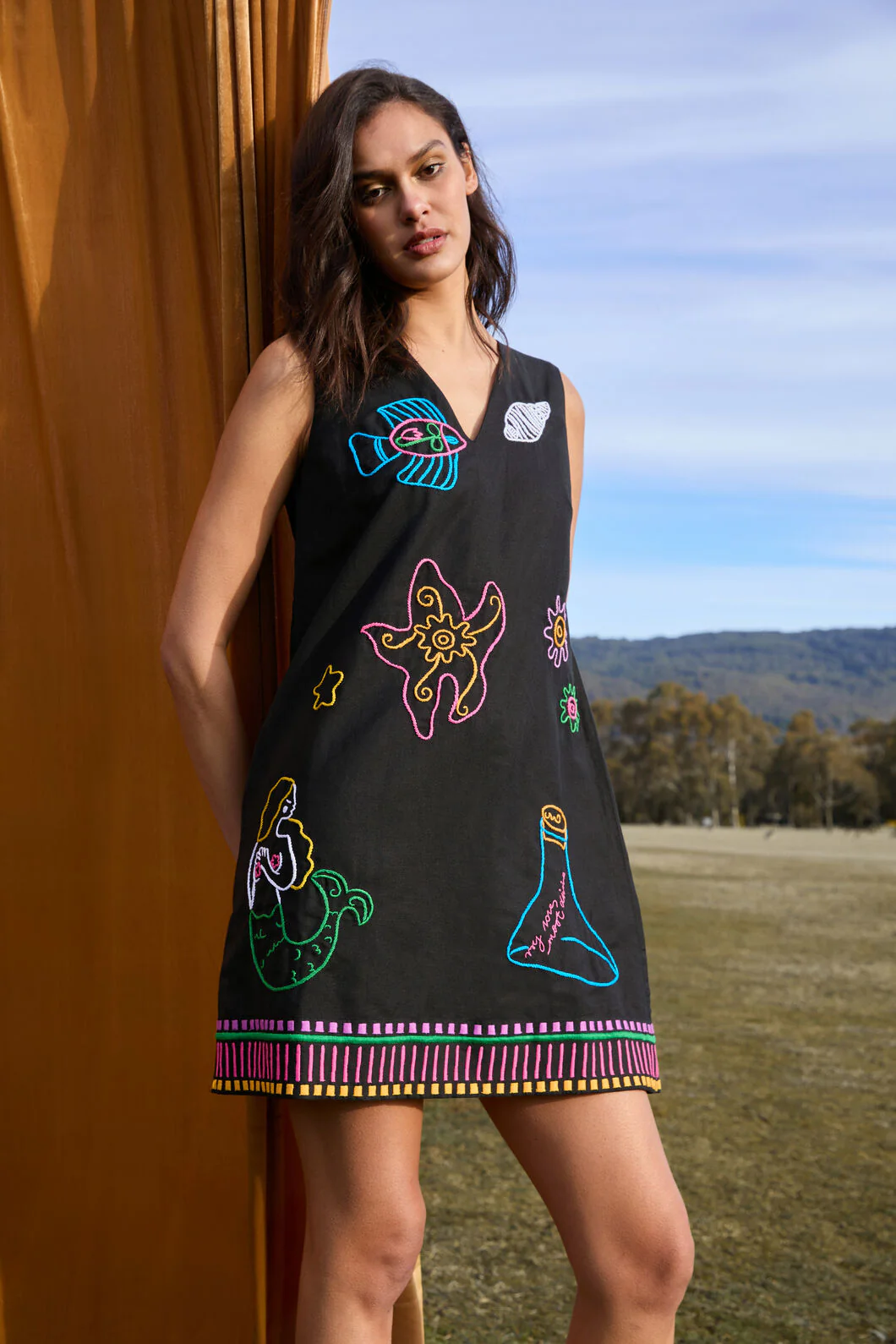 Sirena Embroidered Dress