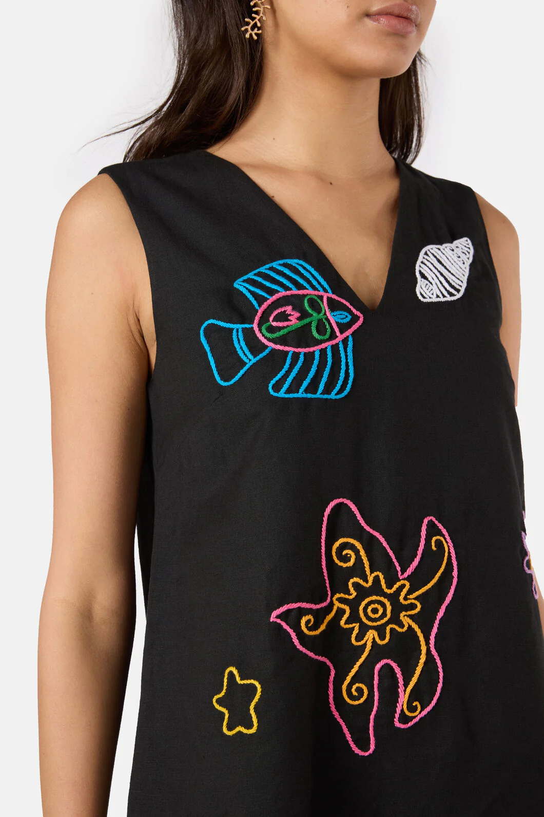 Sirena Embroidered Dress - Image 6