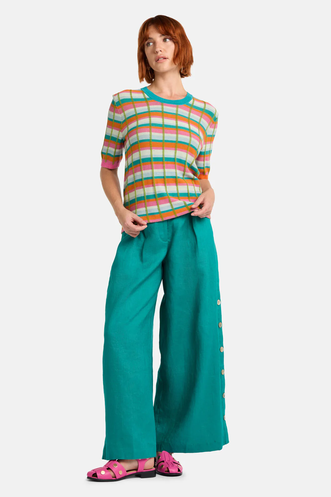 So Check Knit Top - Image 2