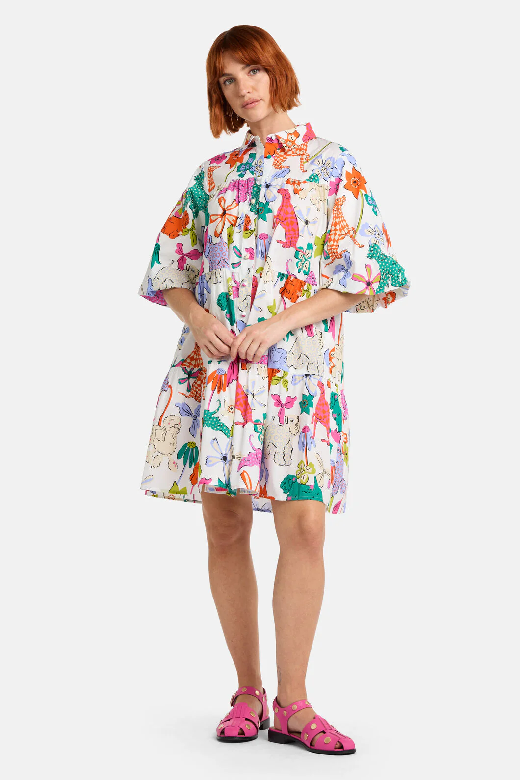 So Fetch Print Shirt Dress - Image 2