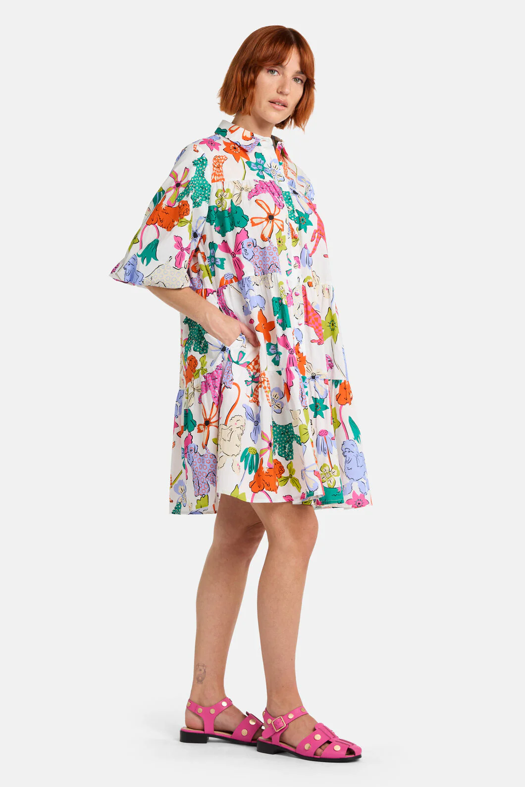 So Fetch Print Shirt Dress - Image 3