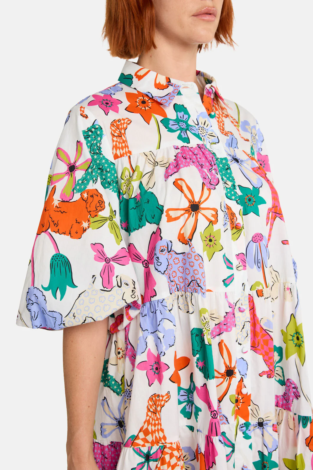 So Fetch Print Shirt Dress - Image 5