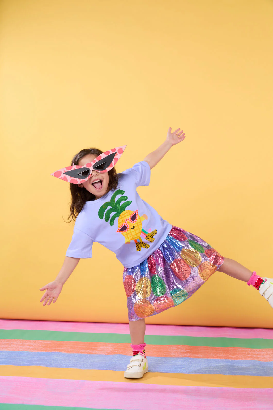 Spot Sequins Kids Skirt
