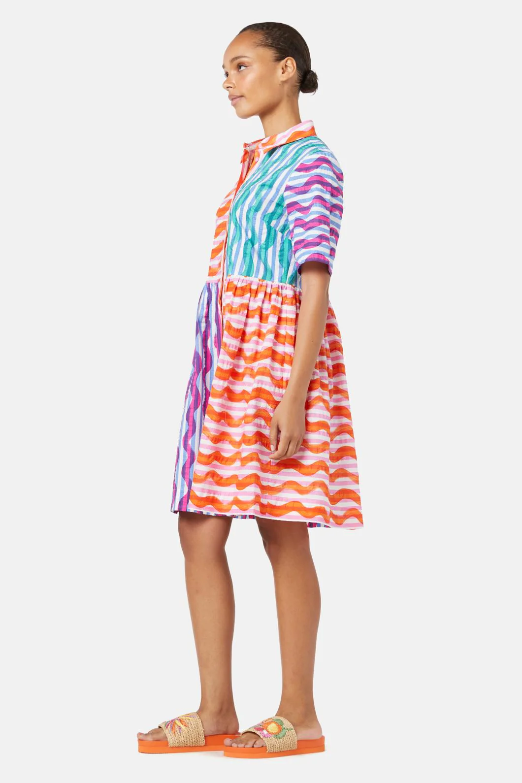 Squiggle Stripe Dress - Image 4