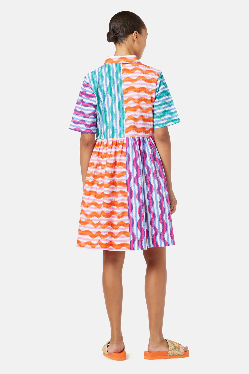 Squiggle Stripe Dress - Image 5
