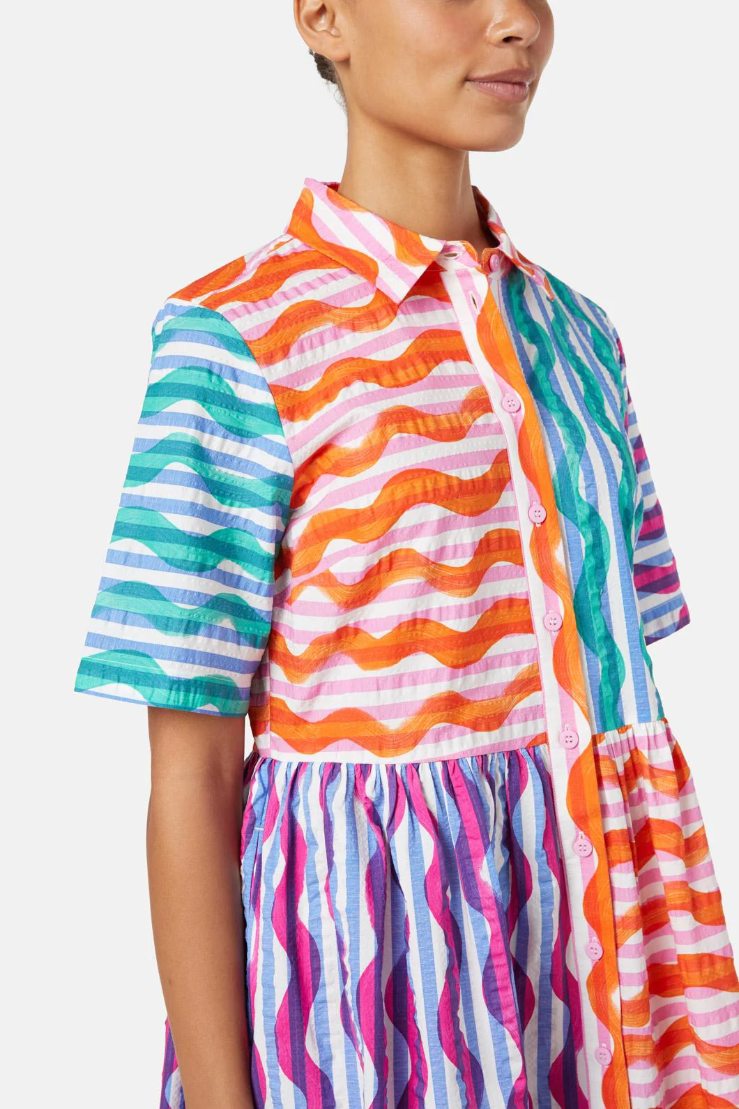 Squiggle Stripe Dress - Image 6