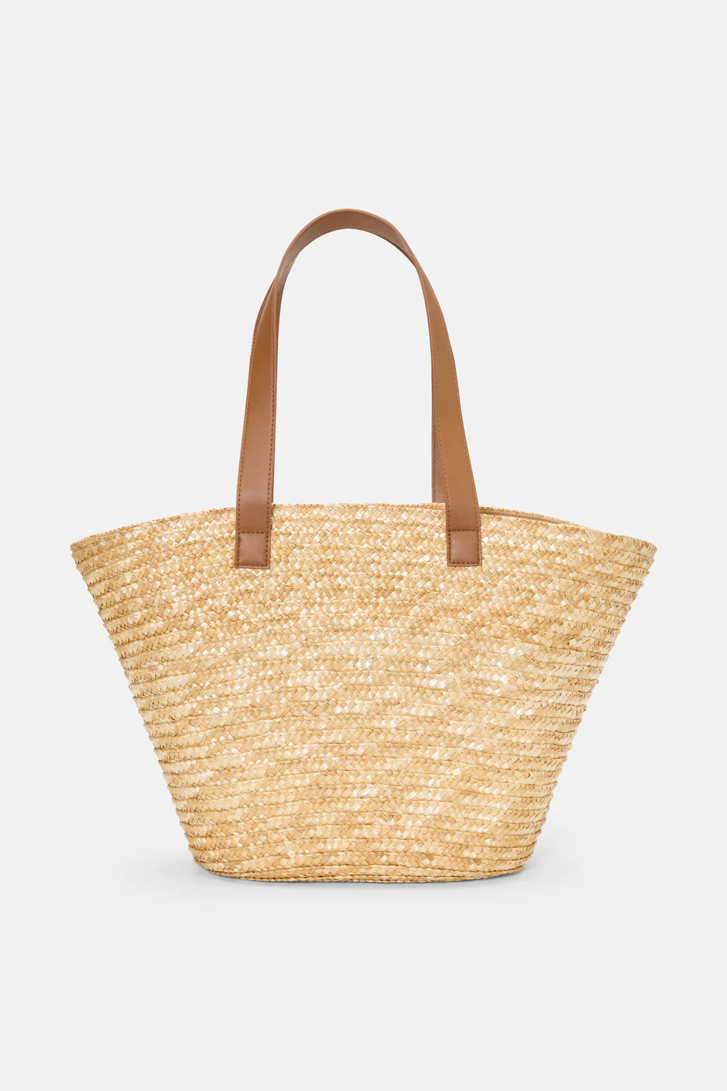 Stencil Garden Raffia Tote - Image 3