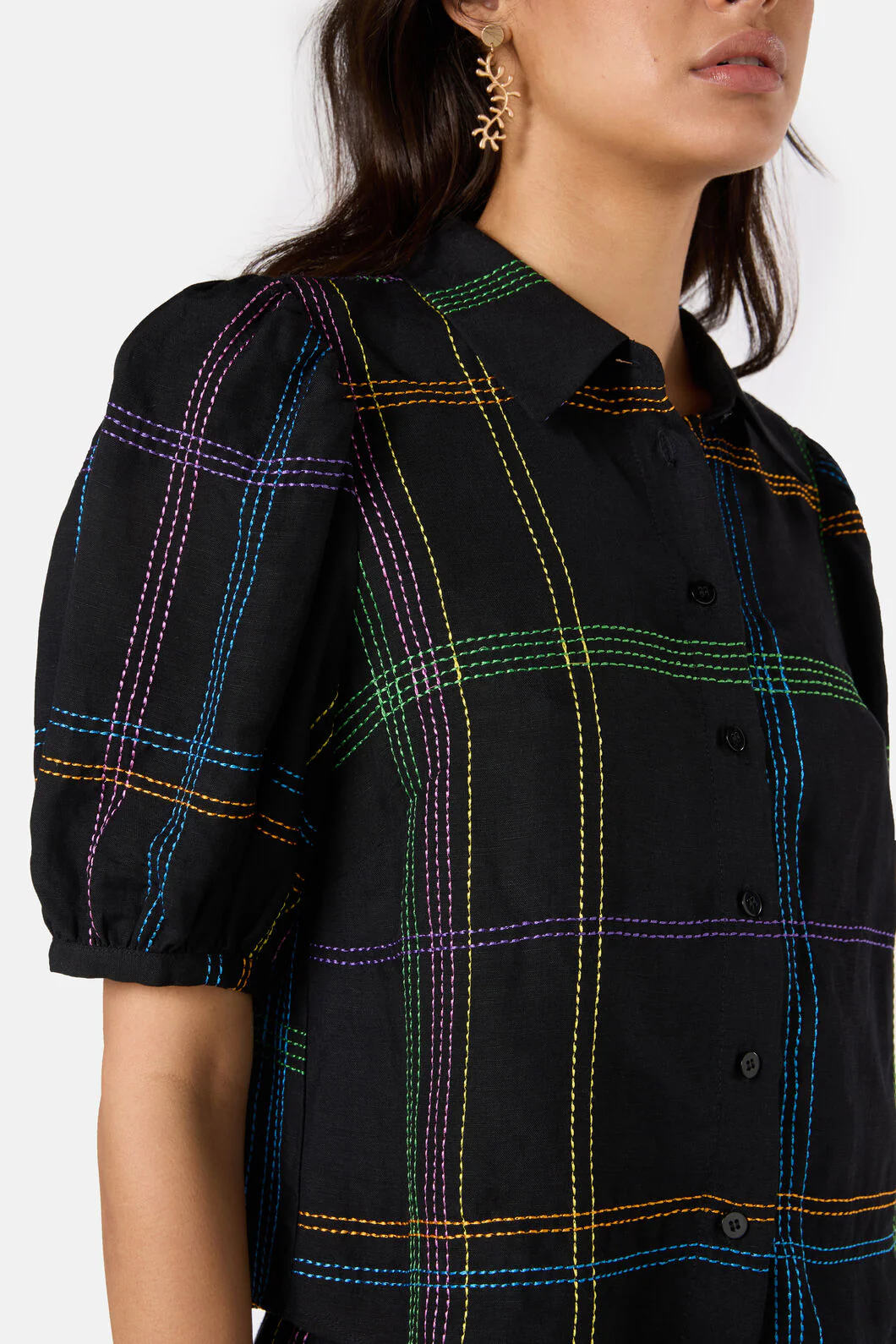 Stitched Check Shirt - Image 5