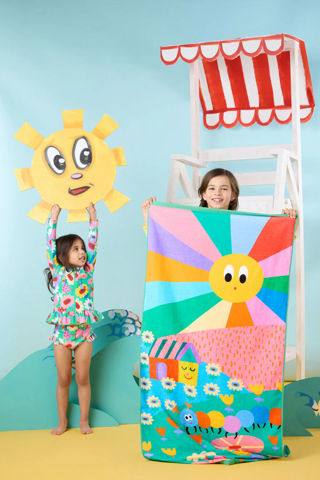 Sunset Kids Beach Towel