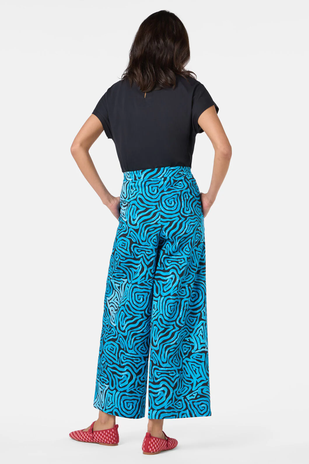 Swirl Print Wide Leg Pant - Image 3