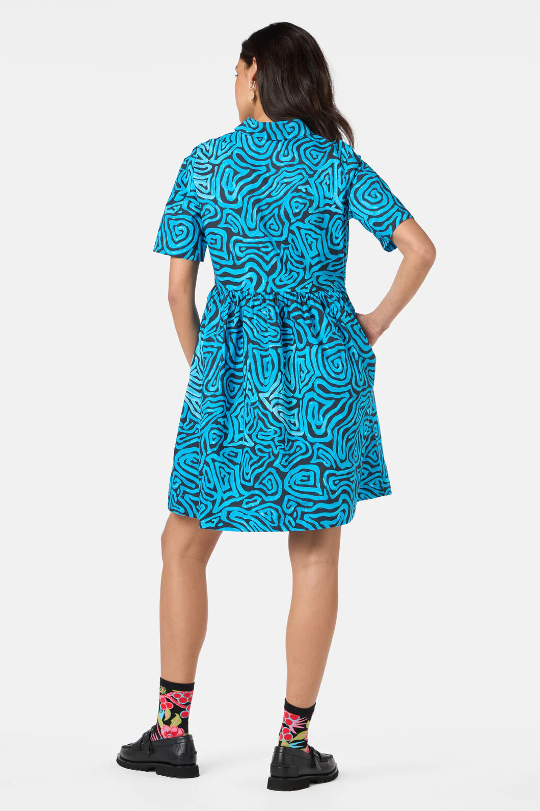 Harvest Print Shirt Dress - Image 5