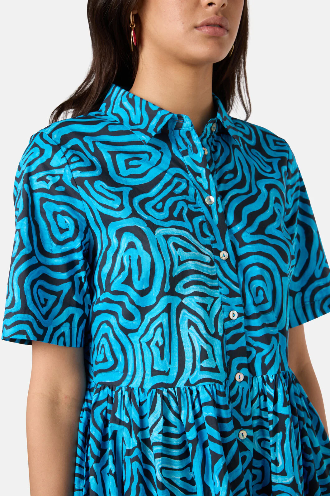 Harvest Print Shirt Dress - Image 6