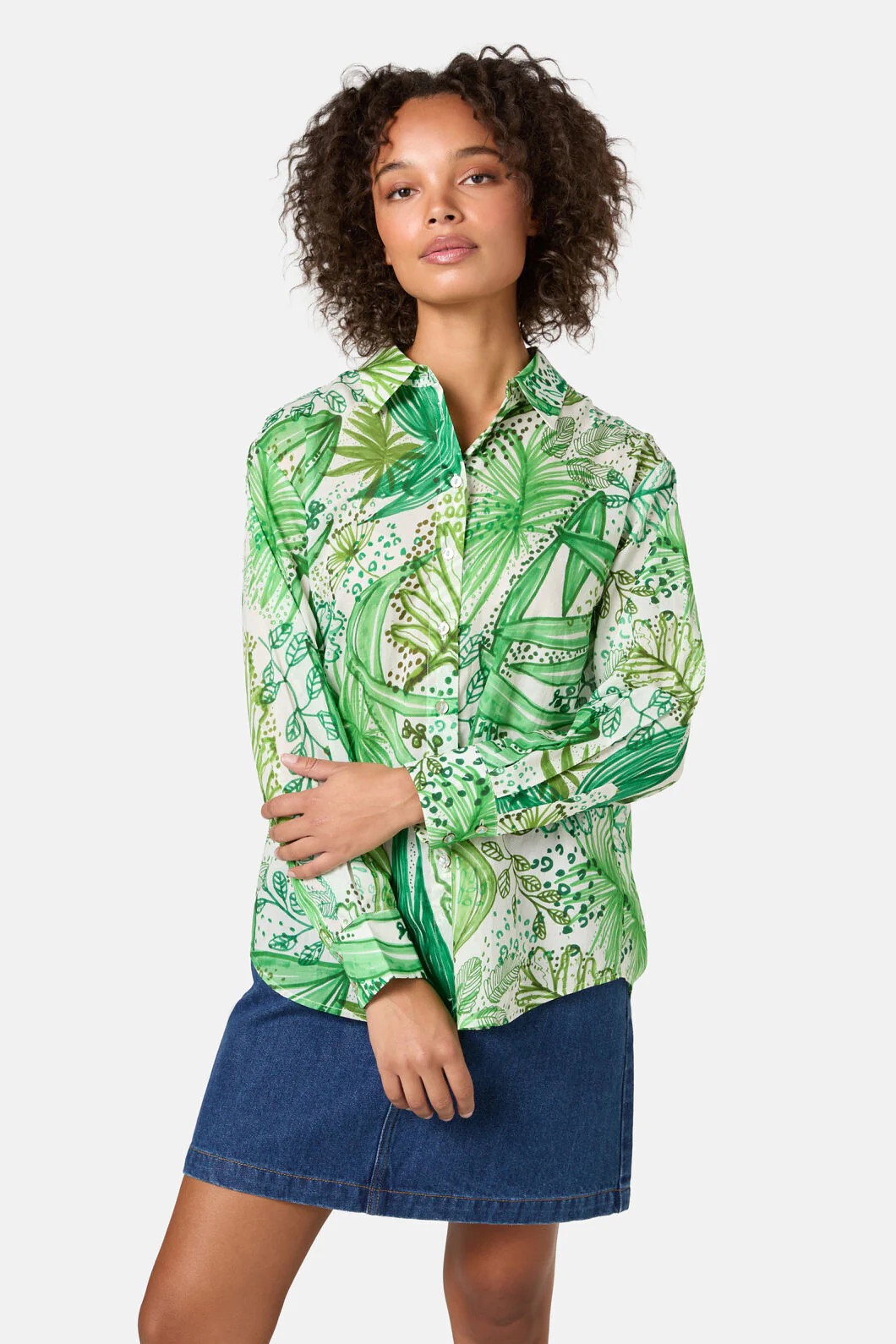 Tree Fern Print Shirt