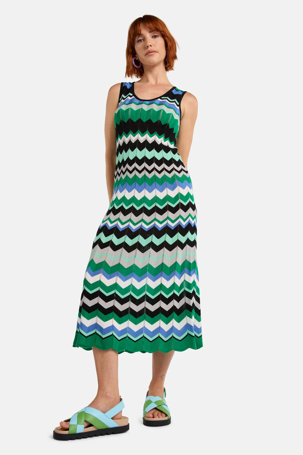 Tropic Zigzag Knit Dress - Image 2