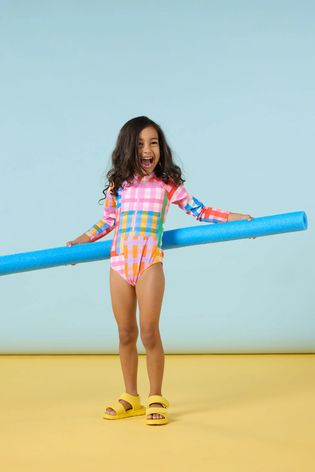 Vichy Check Kids Swim Suit
